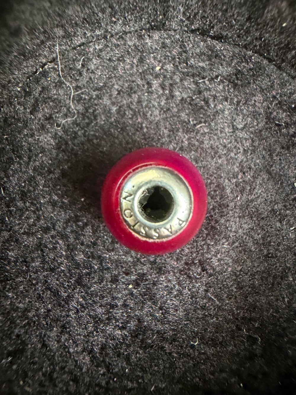 RETIRED Pandora Essence “Passion” Hot Pink Glass Murano Charm Bead - Picture 4 of 4